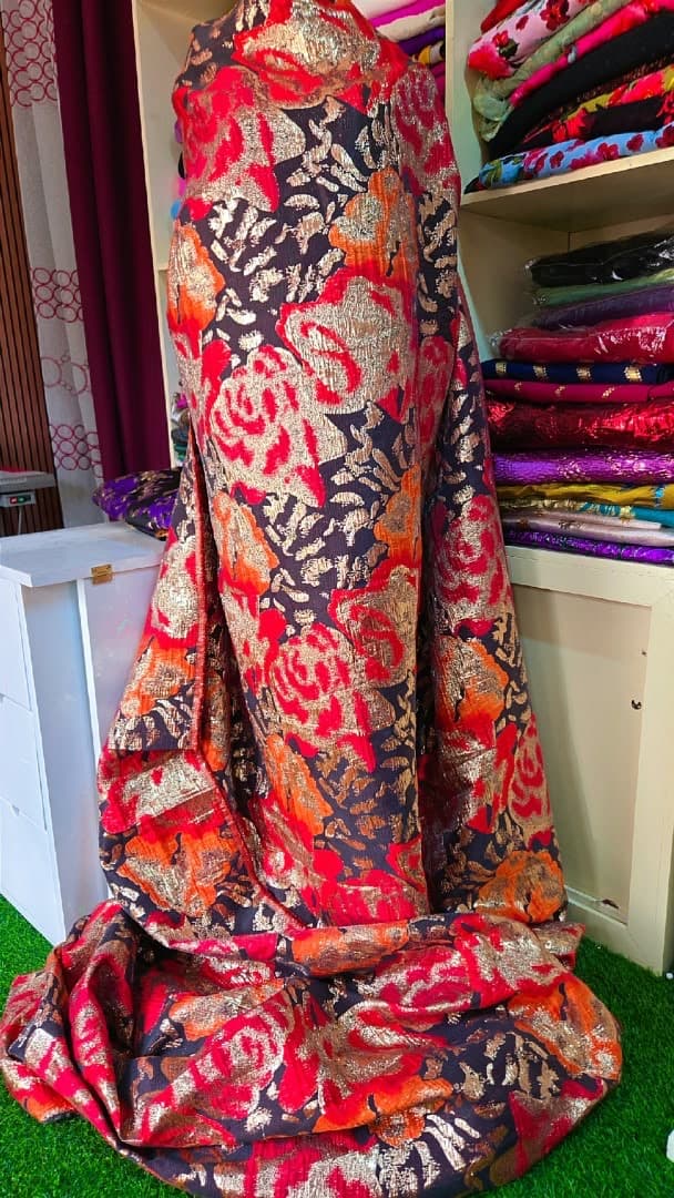 Metallic Floral Brocade